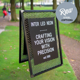 The Barbican' - Mesh 'A' Frame Pavement Sign